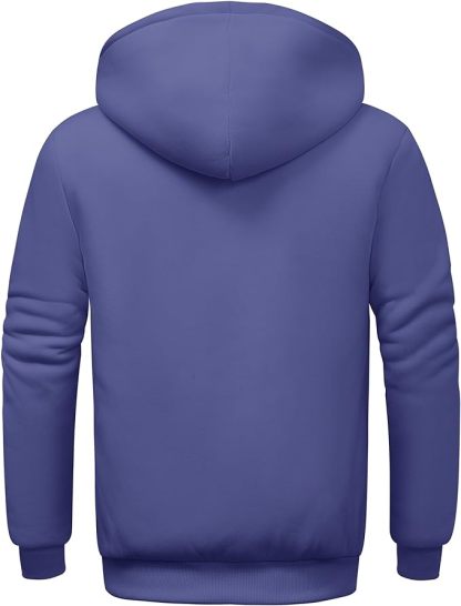 IGEEKWELL Men's Winter Hoodies Full Zip Up Fleece Sherpa Lined Heavyweight Jacket-ZITY0652|Swisswell