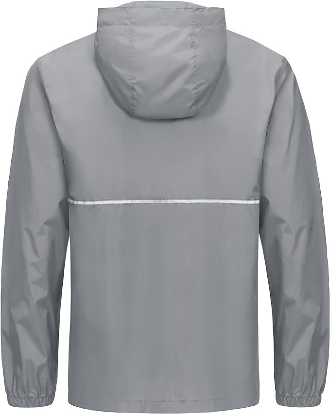 IGEEKWELL Men's Rain Hooded Jacket Golf Raincoat Waterproof Windbreaker-CUMRC03998|Swisswell