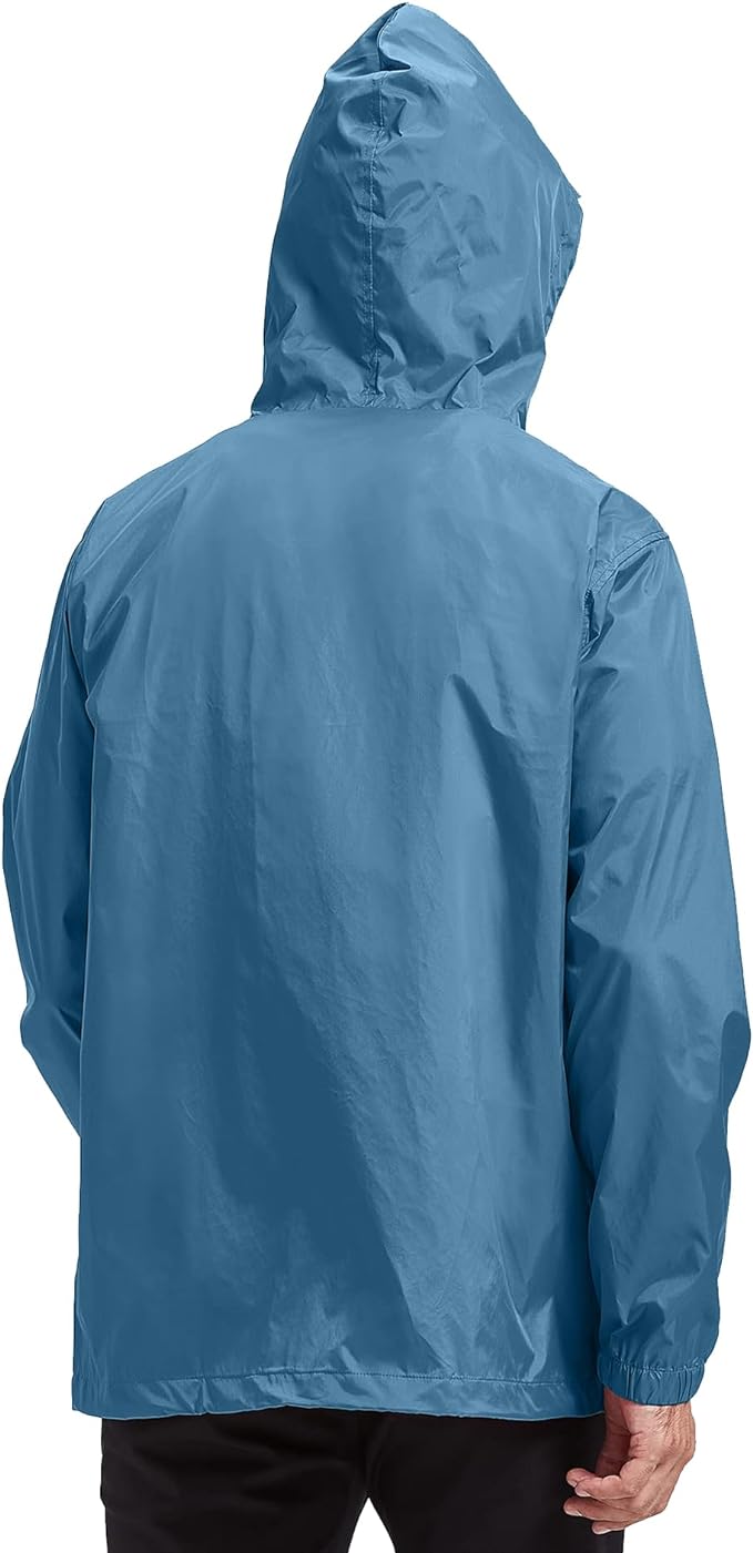 IGEEKWELL Men's Waterproof Lightweight Windbreaker Hooded Rain Jacket for Hiking-CFMNY00001|Swisswell
