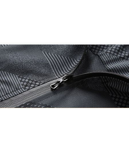 SWISSWELL Men's Striped Full Sports Waterproof Breathable Rain Jacket Windbreaker-ZPK010371|Swisswell