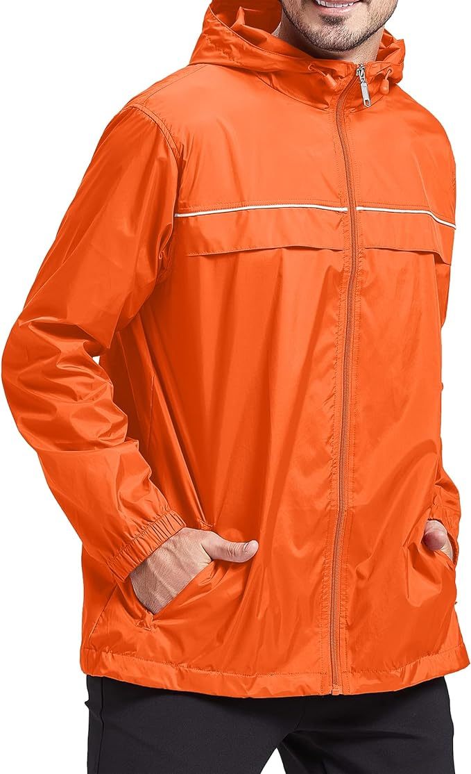 IGEEKWELL Men's Waterproof Lightweight Windbreaker Hooded Rain Jacket for Hiking-CFMNY00001|Swisswell