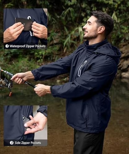 Men's Waterproof Lightweight  Outdoor Rainwear-TUMRS00209