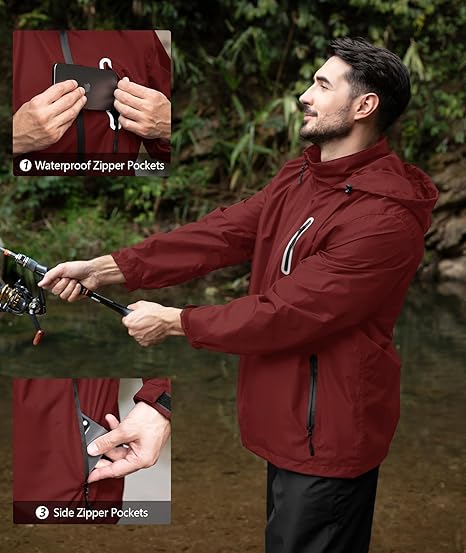 Men's Waterproof Lightweight  Outdoor Rainwear-TUMRS00209