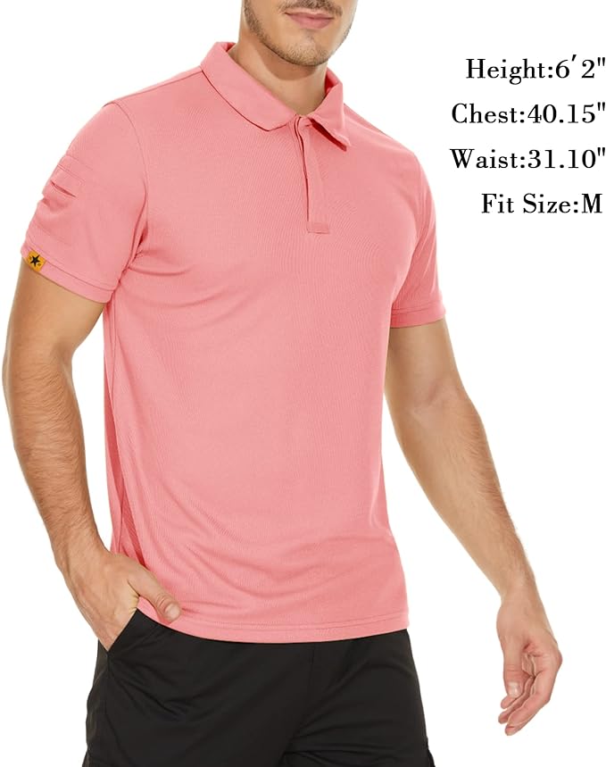 IGEEKWELL Mens Polo Shirts Short Sleeve Golf Collared Shirt Tennis T-Shirt -AUMPO00001|Swisswell
