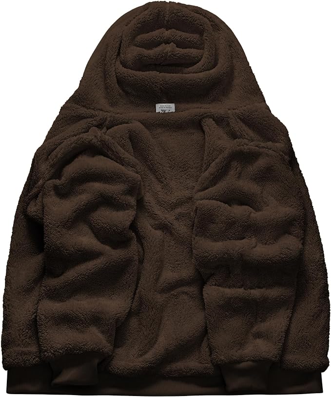 IGEEKWELL Men's Winter Hoodies Full Zip Up Fleece Sherpa Lined Heavyweight Jacket-ZITY0652|Swisswell