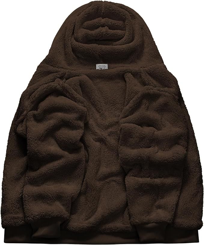 IGEEKWELL Men's Winter Hoodies Full Zip Up Fleece Sherpa Lined Heavyweight Jacket-ZITY0652|Swisswell