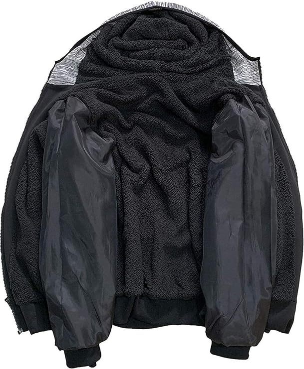 IGEEKWELL Men's Zip Up Hoodie Jacket Thermal Hooded Fleece Sweatshirt-AHDC100025|Swisswell