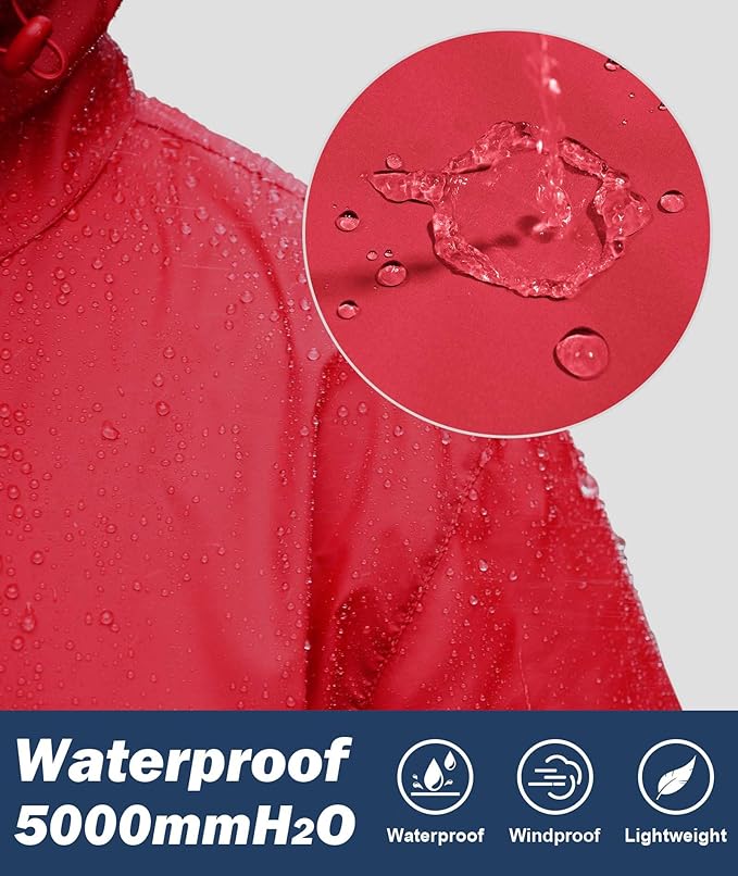 IGEEKWELL Men's Rain Hooded Jacket Golf Raincoat Waterproof Windbreaker-CUMRC03998|Swisswell