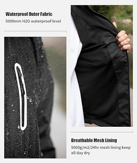 Men's Waterproof Lightweight  Outdoor Rainwear-TUMRS00209
