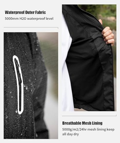 Men's Waterproof Lightweight  Outdoor Rainwear-TUMRS00209