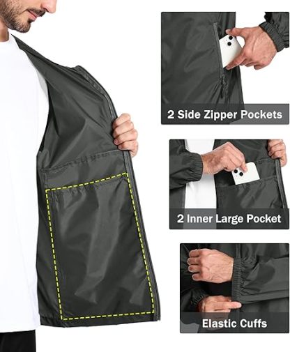 Men's Waterproof Breathable Packable Rainwear-CUMRS05414