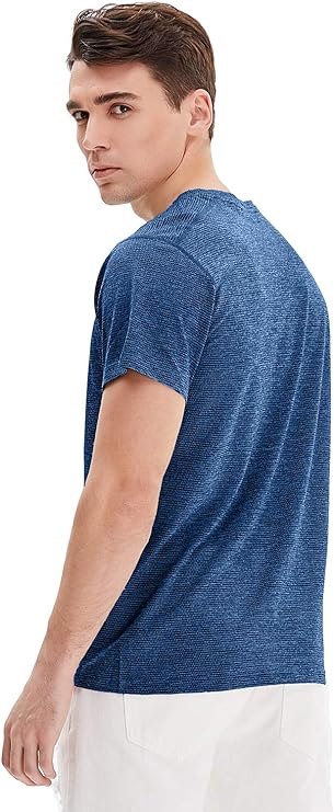IGEEKWELL Men's Athletic Workout Shirts Sports Short Sleeve Tee Running Fishing T-Shirt -ATSC100020|Swisswell