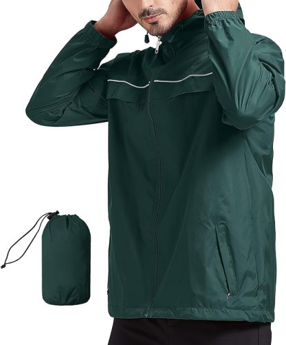 IGEEKWELL Men's Waterproof Lightweight Windbreaker Hooded Rain Jacket for Hiking-CFMNY00001|Swisswell