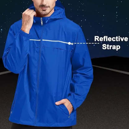 SWISSWELL Men's High Quality Waterproof Outdoor Raincoat Zip Up Hooded Jacket -ZPK000011|Swisswell