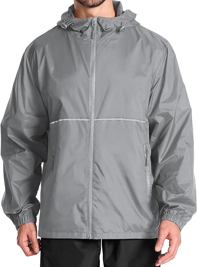 IGEEKWELL Men's Rain Hooded Jacket Golf Raincoat Waterproof Windbreaker-CUMRC03998|Swisswell