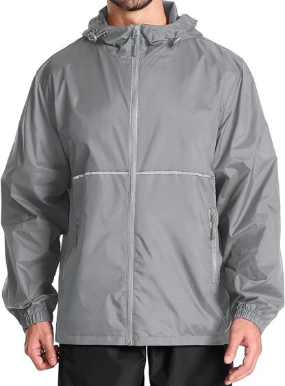 IGEEKWELL Men's Rain Hooded Jacket Golf Raincoat Waterproof Windbreaker-CUMRC03998|Swisswell