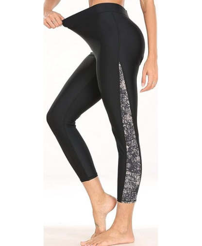 IGEEKWELL Women's Surfing Leggings Swimming Tights Rash Guard Water Wetsuit-CUWSL02643|Swisswell