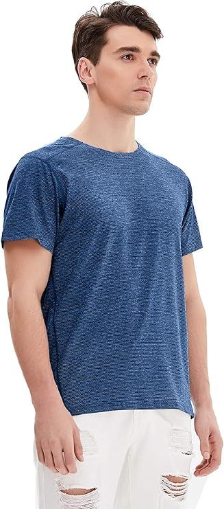 IGEEKWELL Men's Athletic Workout Shirts Sports Short Sleeve Tee Running Fishing T-Shirt -ATSC100020|Swisswell