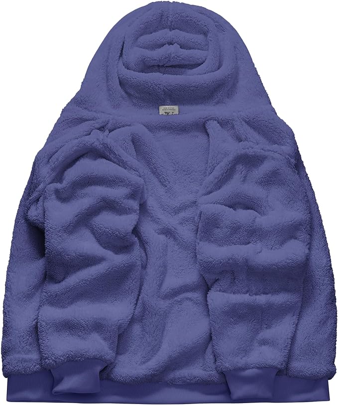 IGEEKWELL Men's Winter Hoodies Full Zip Up Fleece Sherpa Lined Heavyweight Jacket-ZITY0652|Swisswell