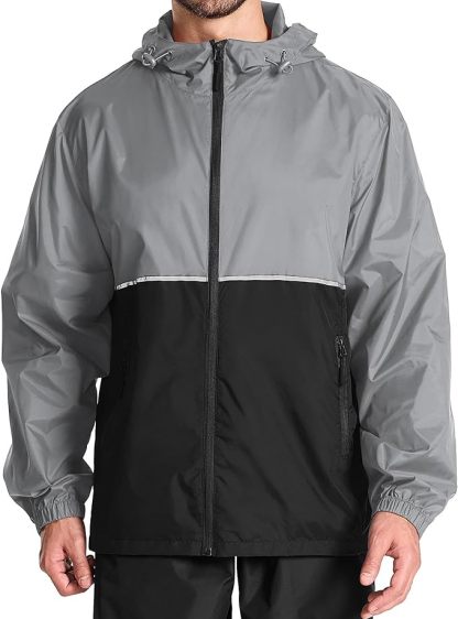 IGEEKWELL Men's Rain Hooded Jacket Golf Raincoat Waterproof Windbreaker-CUMRC03998|Swisswell