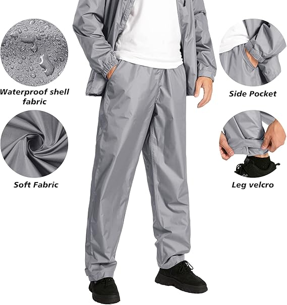 Men's Waterproof Lightweight  Outdoor Rainwear-TUMRS00209