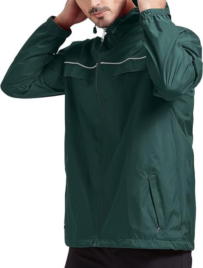 IGEEKWELL Men's Waterproof Lightweight Windbreaker Hooded Rain Jacket for Hiking-CFMNY00001|Swisswell