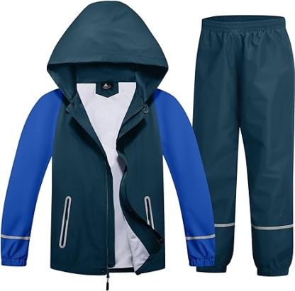 SWISSWELL Kids Rain Jacket Lightweight Hooded Raincoat -CUBRS03364|Swisswell