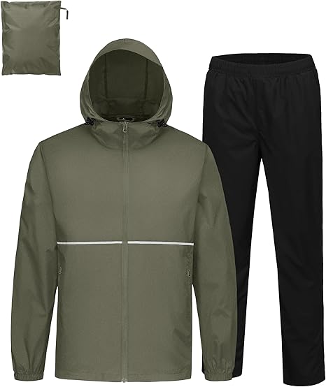 Men's Waterproof Breathable Packable Rainwear-CUMRS05414