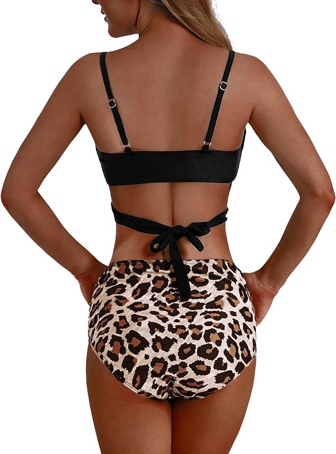 IGEEKWELL Women's Wrap Bikini Set Push Up High Waisted 2 Piece Swimsuits-AUWOS00316|Swisswell