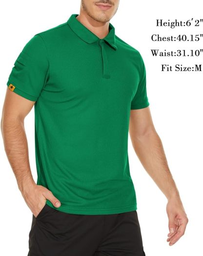 IGEEKWELL Mens Polo Shirts Short Sleeve Golf Collared Shirt Tennis T-Shirt -AUMPO00001|Swisswell