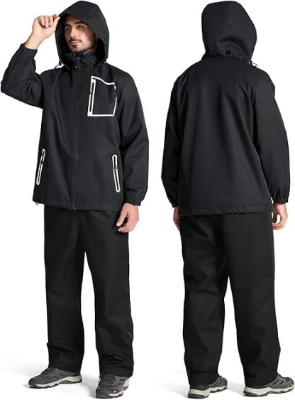 Men's Waterproof Rain Gear Outdoor Rainwear-CUMRS03412