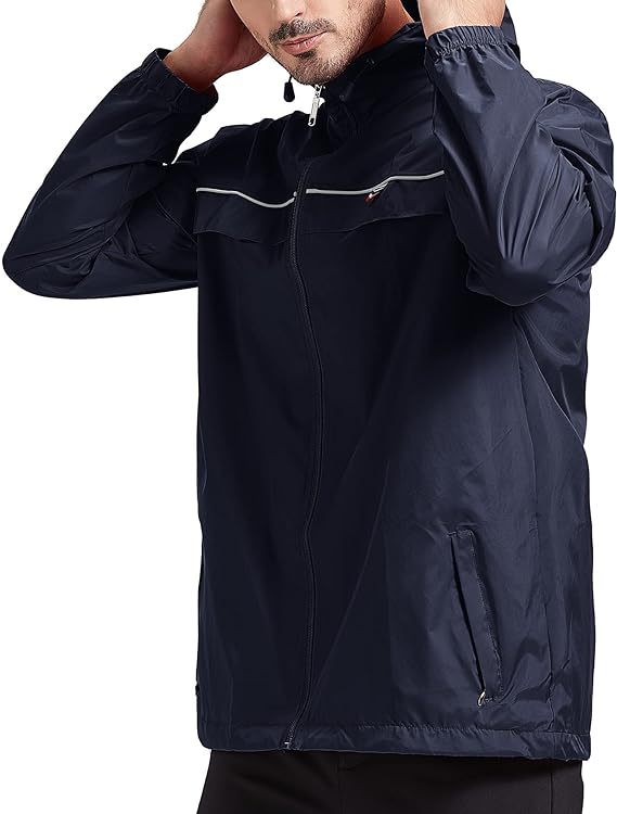 IGEEKWELL Men's Waterproof Lightweight Windbreaker Hooded Rain Jacket for Hiking-CFMNY00001|Swisswell