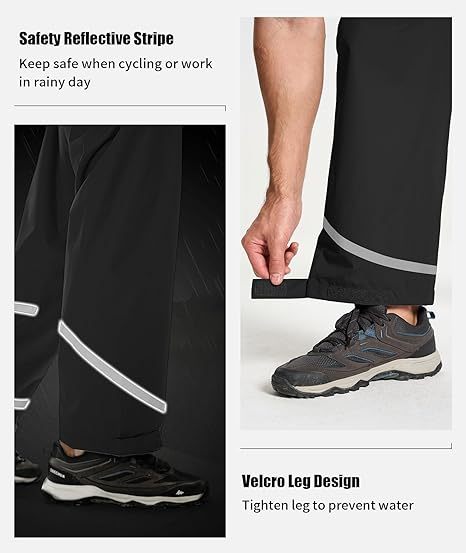 Men's Waterproof Lightweight Hooded Rainsuit-TUMRS05175