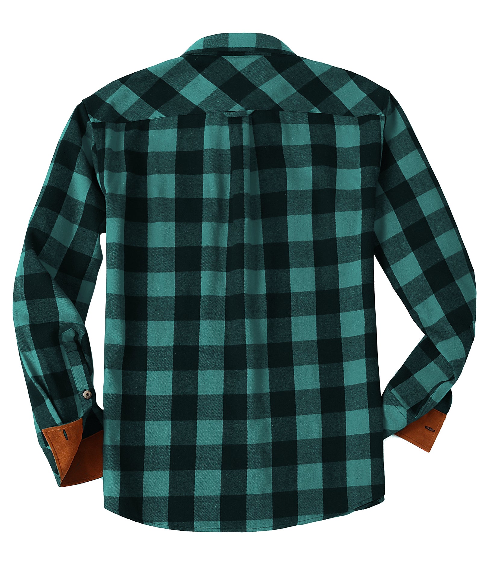 IGEEKWELL Men's Flannel Cotton Long Sleeve Casual Button Down Fleece Shirts with 2 Pockets-CFMMX20000|Swisswell