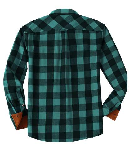 IGEEKWELL Men's Flannel Cotton Long Sleeve Casual Button Down Fleece Shirts with 2 Pockets-CFMMX20000|Swisswell