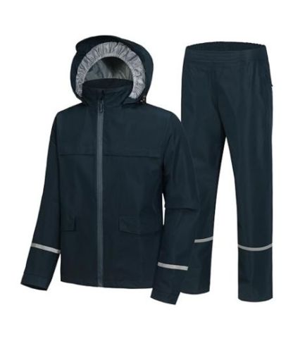 SWISSWELL Kids Gear Waterproof Rain Suit Hooded Jacket and Pants Set-CUBRS03258|Swisswell