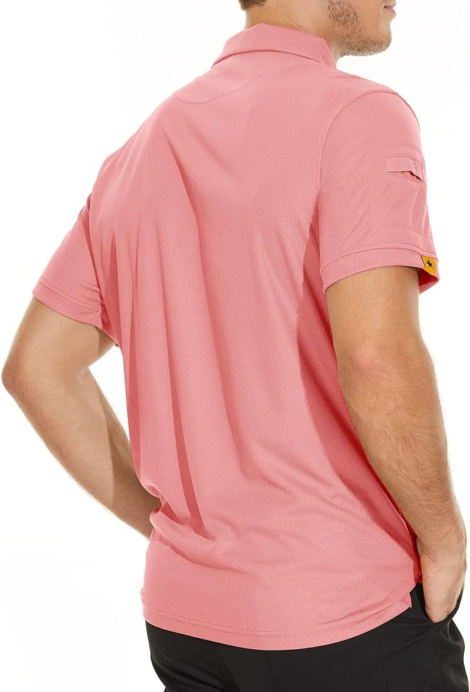 IGEEKWELL Mens Polo Shirts Short Sleeve Golf Collared Shirt Tennis T-Shirt -AUMPO00001|Swisswell