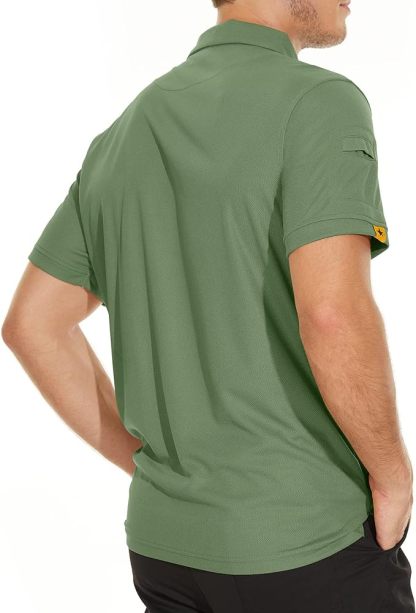 IGEEKWELL Mens Polo Shirts Short Sleeve Golf Collared Shirt Tennis T-Shirt -AUMPO00001|Swisswell