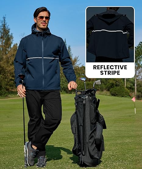 Men's Waterproof Breathable Packable Rainwear-CUMRS05414