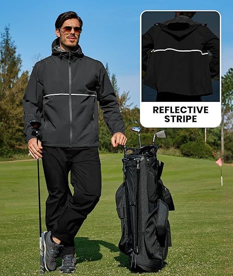 Men's Waterproof Breathable Packable Rainwear-CUMRS05414