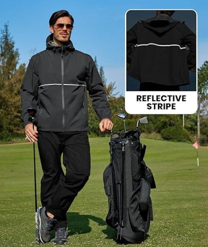 Men's Waterproof Breathable Packable Rainwear-CUMRS05414