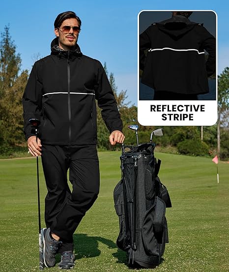 Men's Waterproof Breathable Packable Rainwear-CUMRS05414