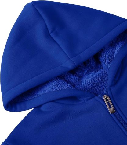 IGEEKWELL Men's Winter Hoodies Full Zip Up Fleece Sherpa Lined Heavyweight Jacket-ZITY0652|Swisswell