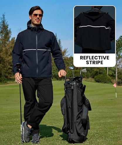 Men's Waterproof Breathable Packable Rainwear-CUMRS05414