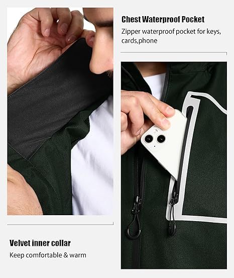 Men's Waterproof Rain Gear Outdoor Rainwear-CUMRS03412