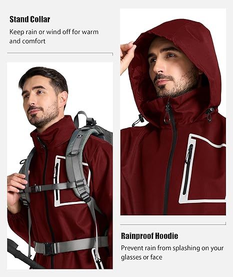 Men's Waterproof Rain Gear Outdoor Rainwear-CUMRS03412