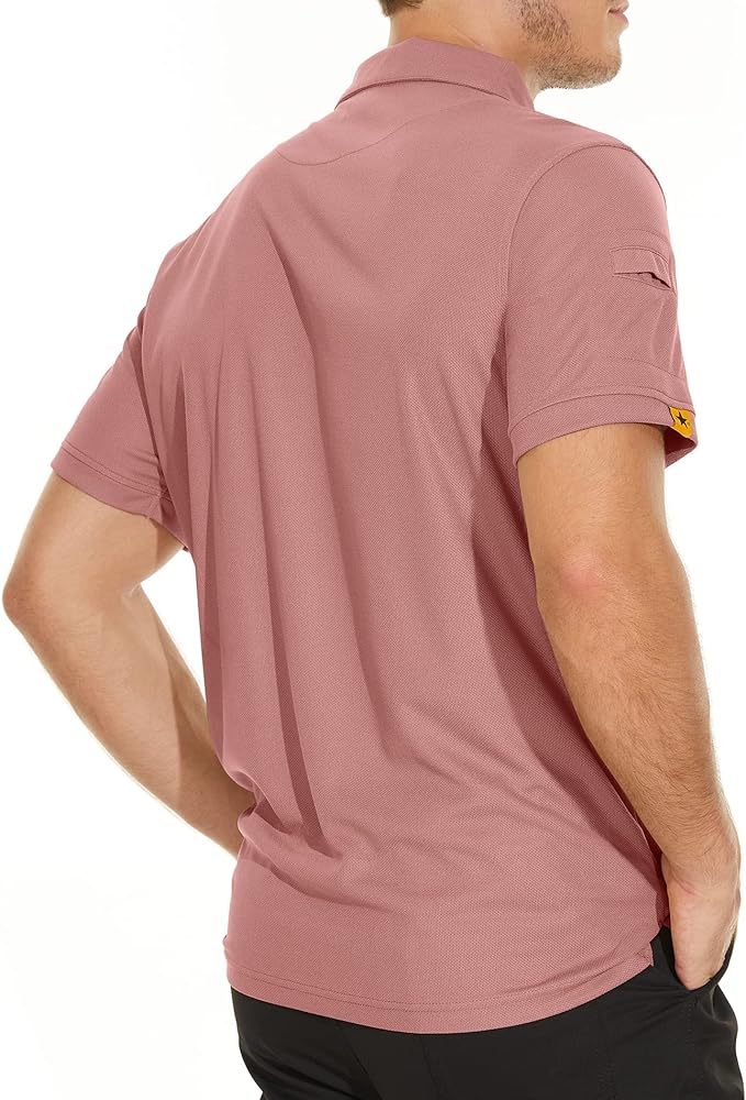 IGEEKWELL Mens Polo Shirts Short Sleeve Golf Collared Shirt Tennis T-Shirt -AUMPO00001|Swisswell