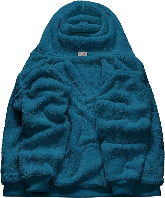 IGEEKWELL Men's Winter Hoodies Full Zip Up Fleece Sherpa Lined Heavyweight Jacket-ZITY0652|Swisswell