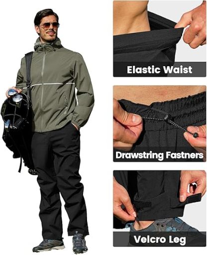 Men's Waterproof Breathable Packable Rainwear-CUMRS05414