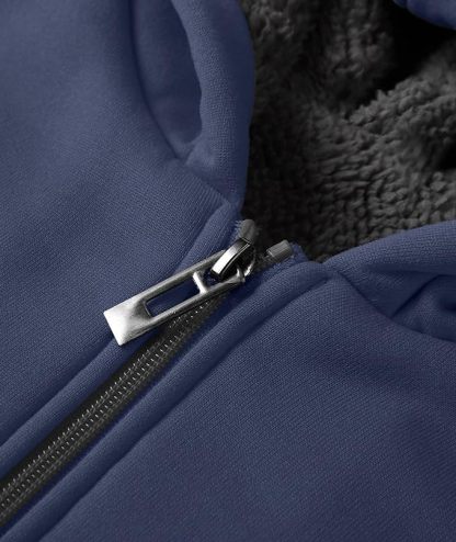 IGEEKWELL Men's Winter Hoodies Full Zip Up Fleece Sherpa Lined Heavyweight Jacket-ZITY0652|Swisswell